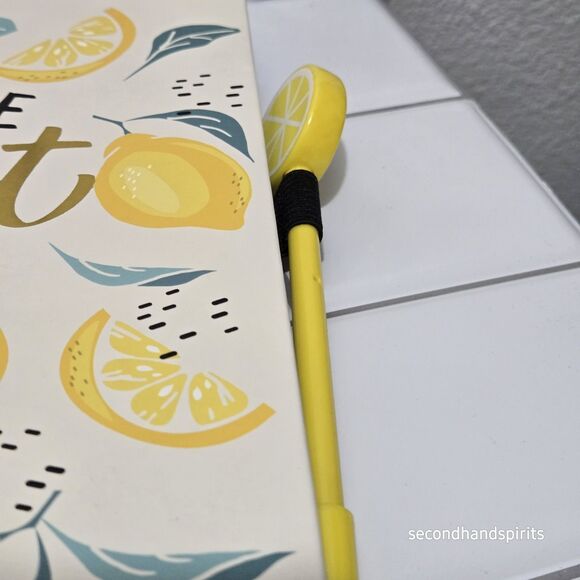 Journal  Notebook Lemons Have a Zest for Life ,matching Pen,keychain And Sticker - Picture 7 of 7